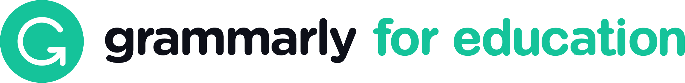 Grammarly for Education logo with green circular icon and text