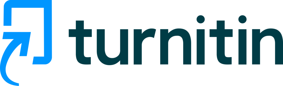 Turnitin logo with blue arrow icon and text